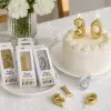 شموع عيد الميلاد الذهبية والفضية الرقمية 6 صناديق نوافذ بيضاء اللون 301796 details Picture